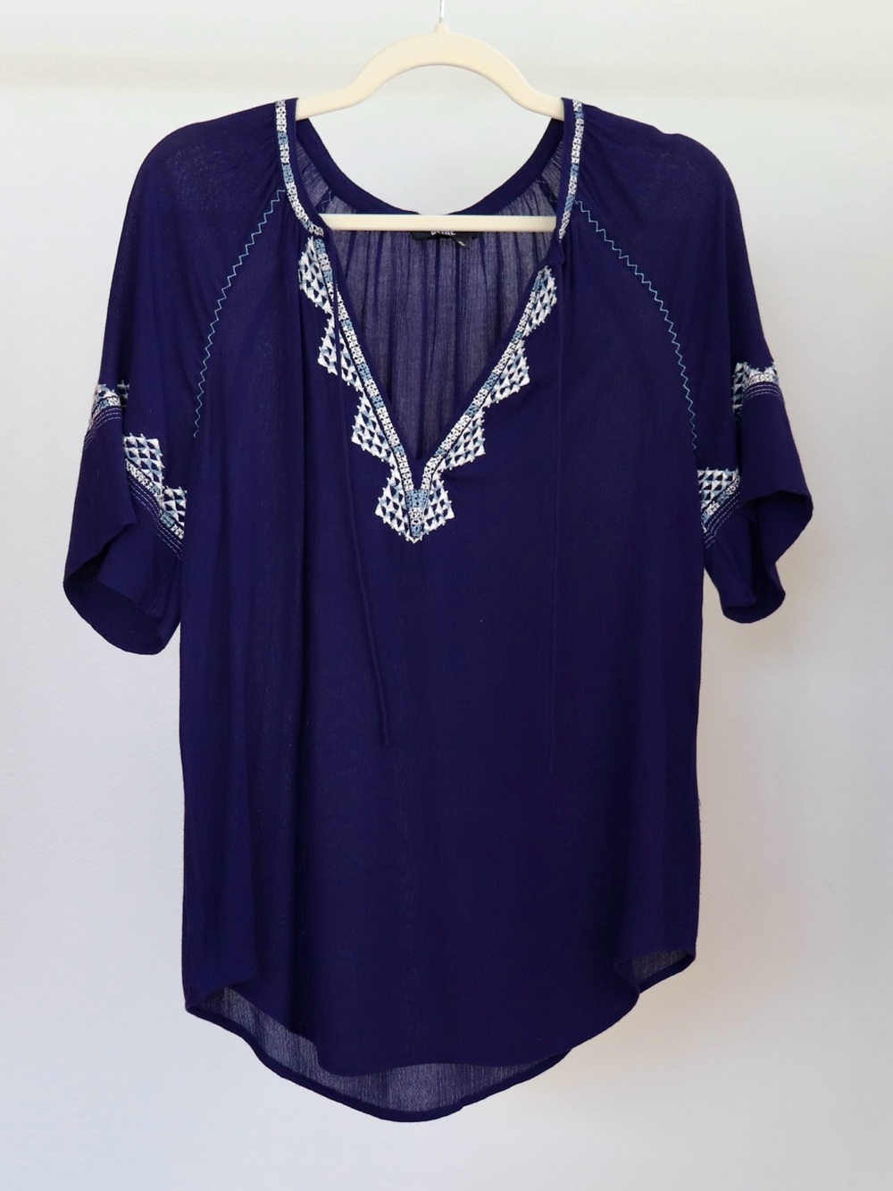 Paige - Short Sleeve Bohemian Blouse - Women’s S